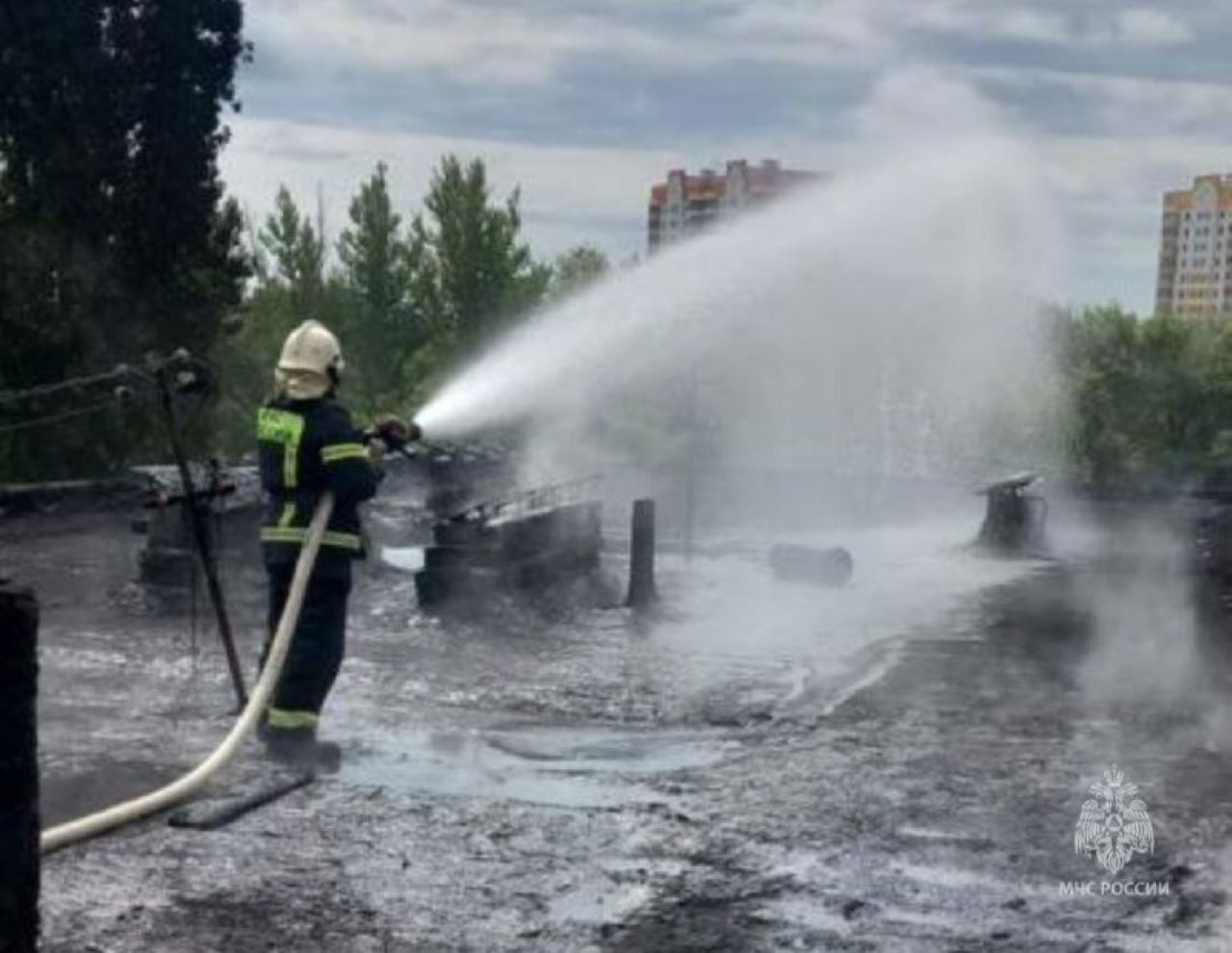 В Курчатове Курской области произошёл второй пожар за 9 августа