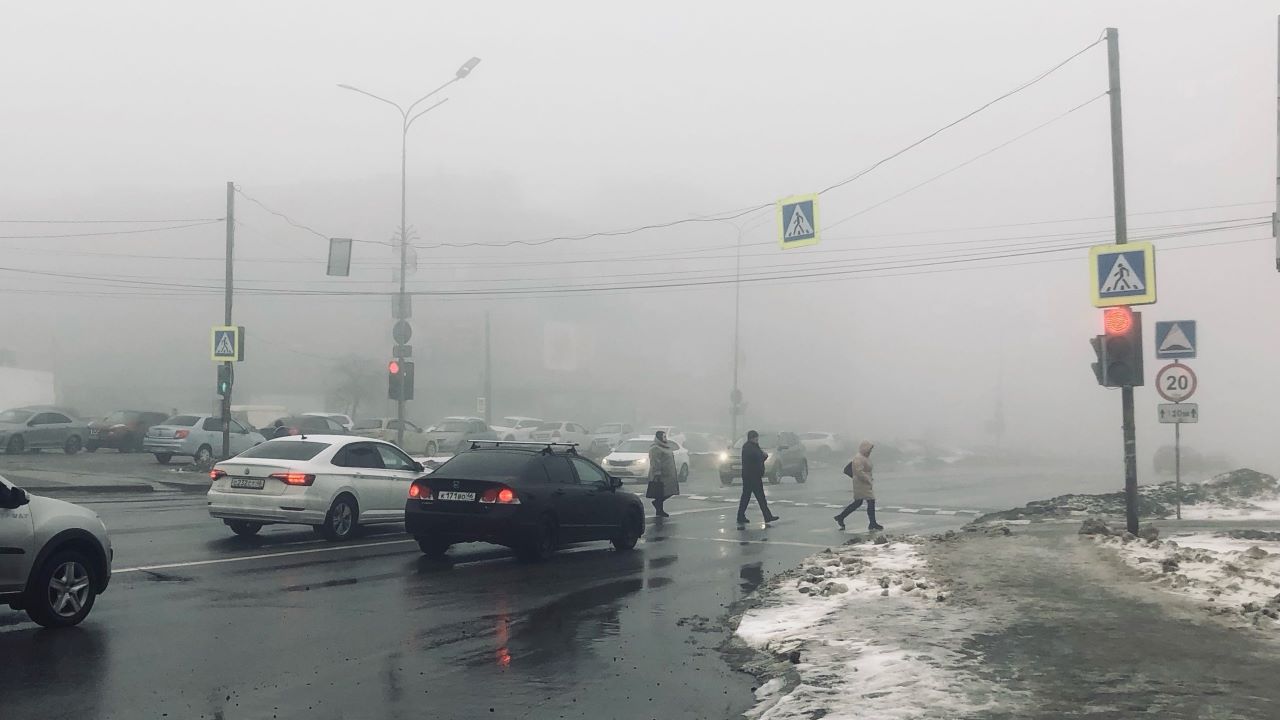 В Курске 15 февраля ожидаются туман, гололедица и мокрый снег