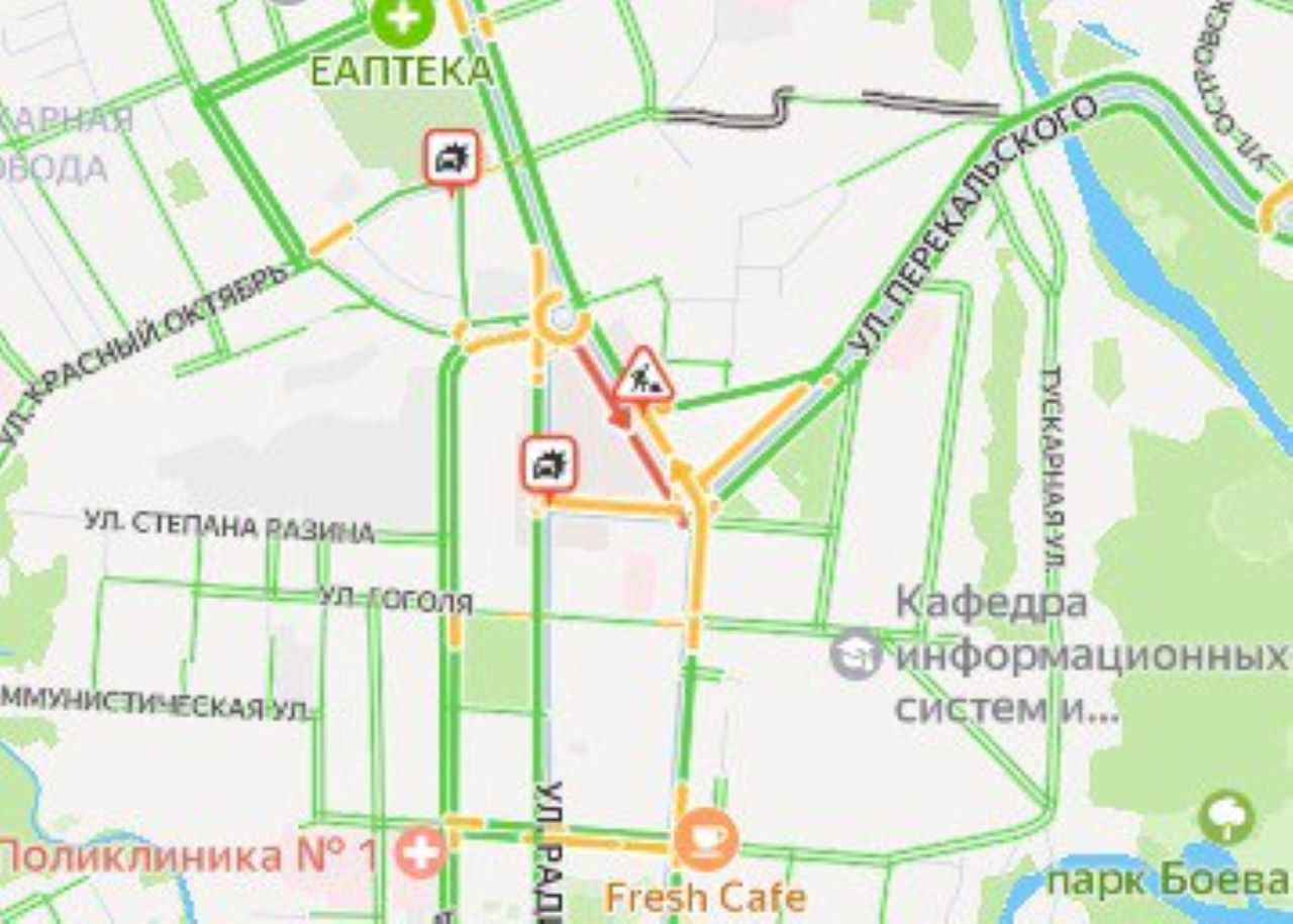 В Курске возможны затруднения движения транспорта
