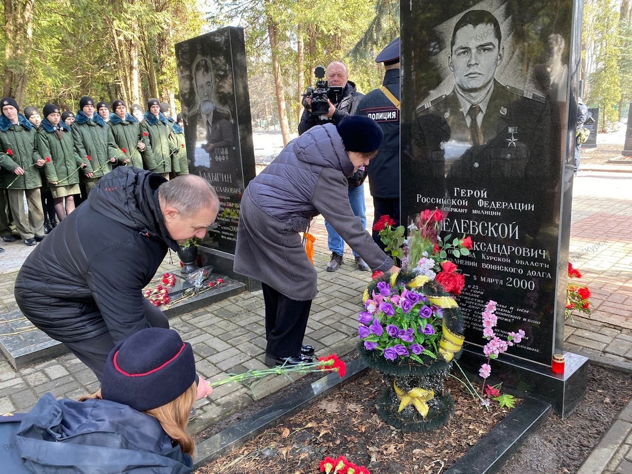 В Курске почтили память героя России Андрея Хмелевского