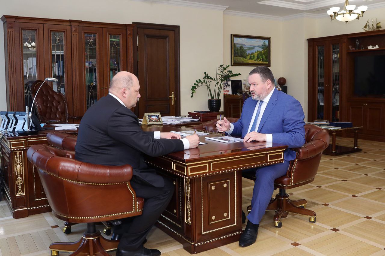 Алексей Смирнов встретился с главой Минтруда РФ Антоном Котяковым
