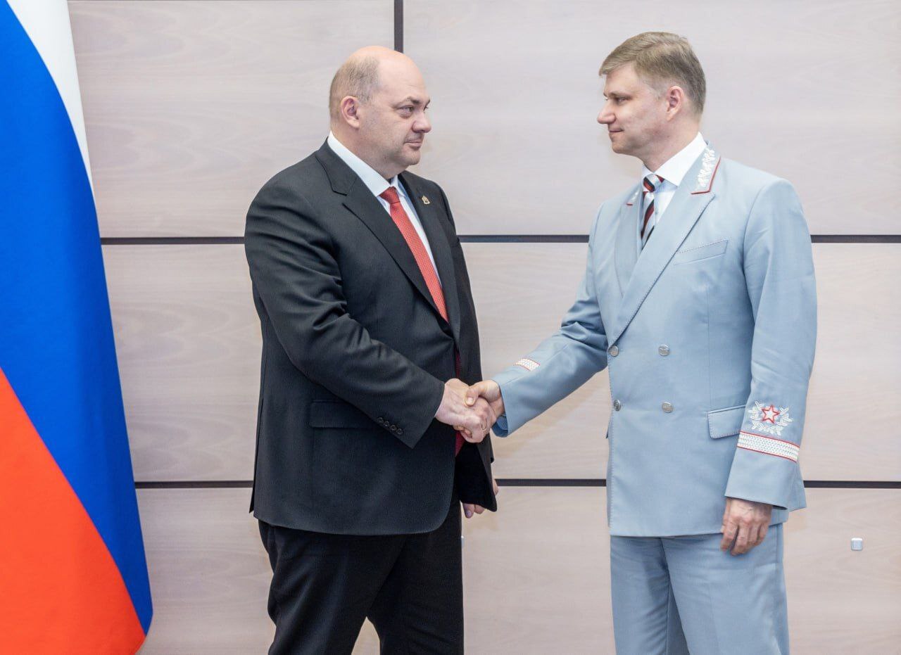 Алексей Смирнов провёл рабочую встречу с председателем правления ОАО «РЖД» Олегом Белозёровым