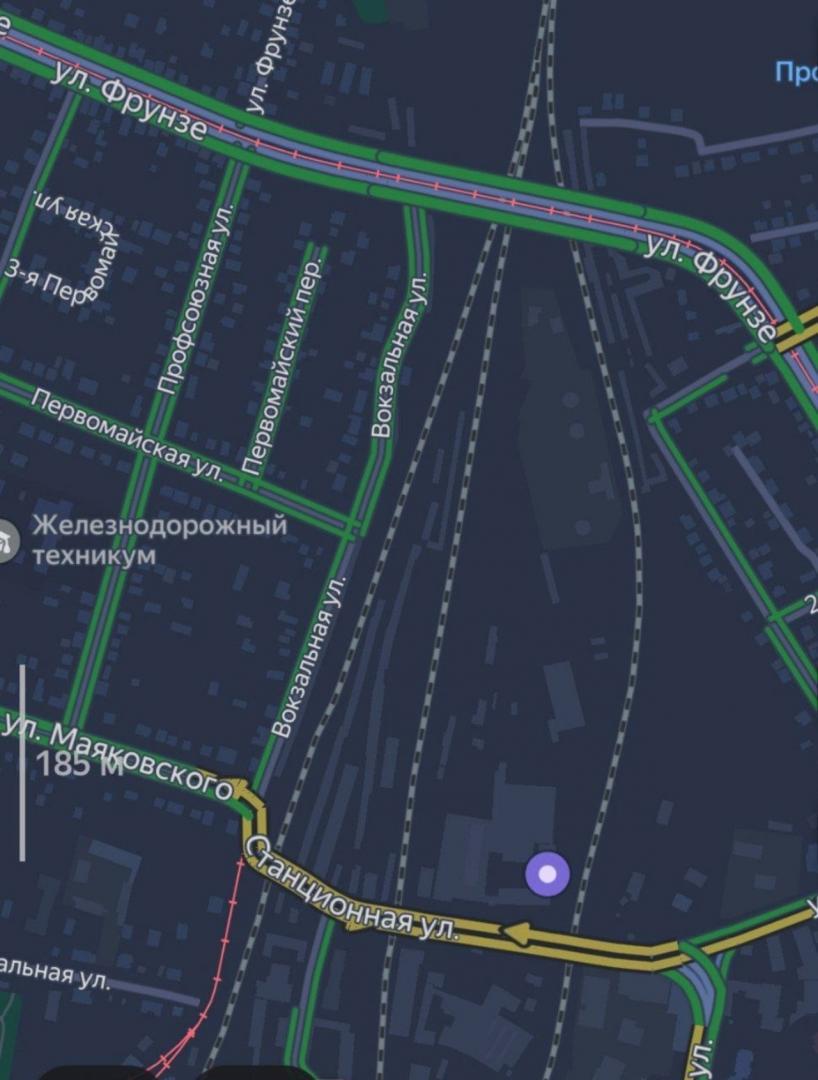 В Курске значительно затруднено движение под ж/д мостами