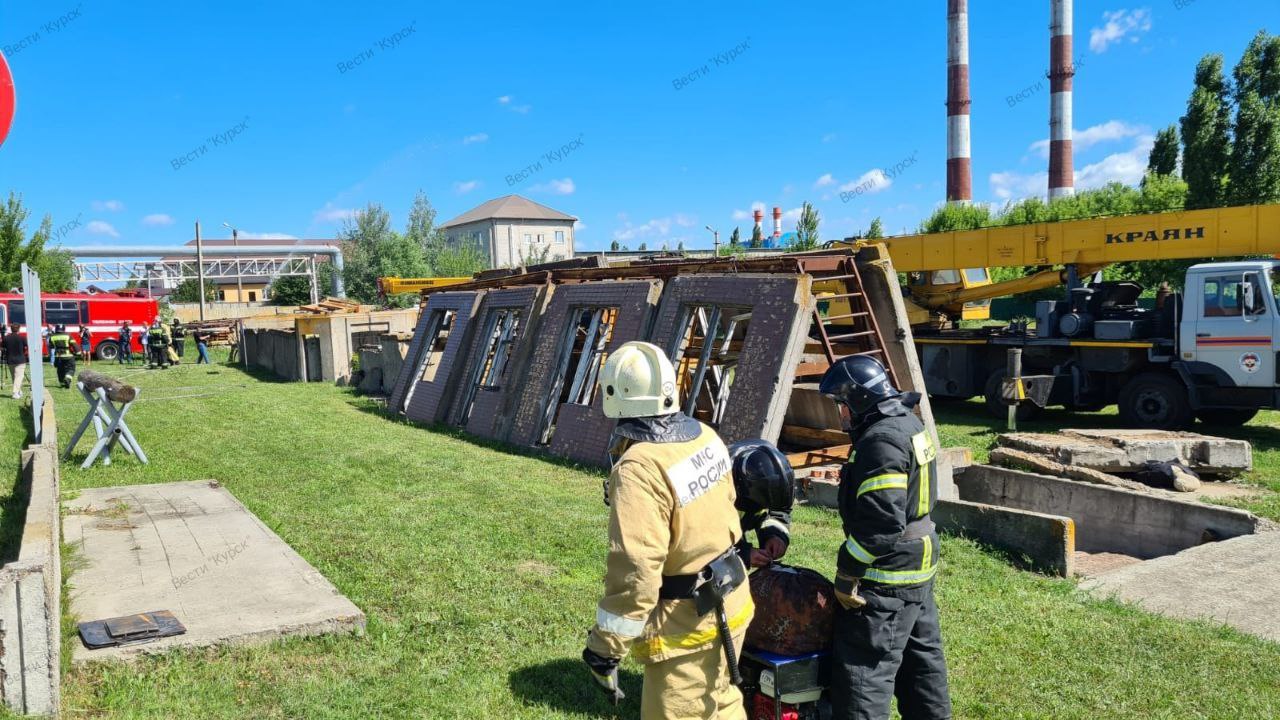 В Курской области проходит межведомственная тренировка по отработке ЧС