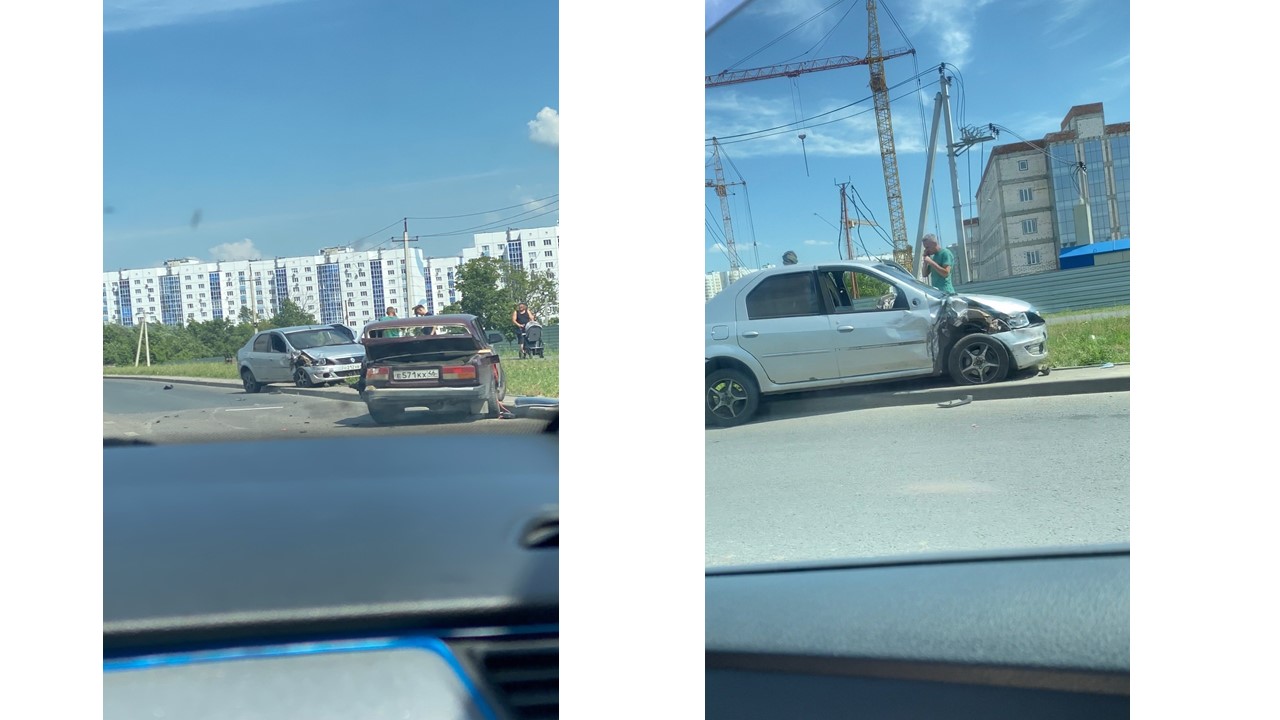 В Курске на Плевицкой водитель въехал в припаркованный автомобиль