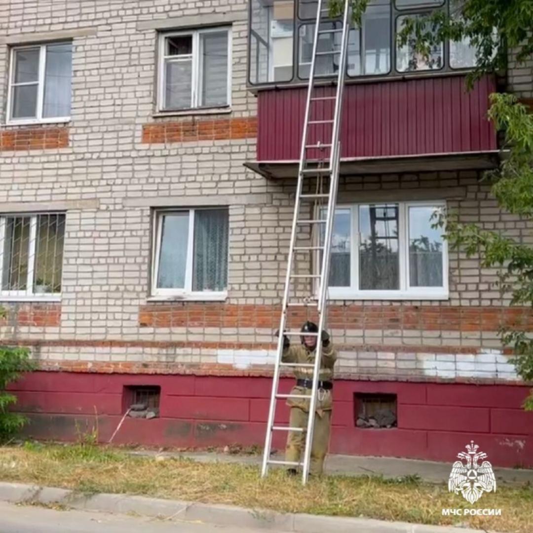 Курские пожарные помогли пенсионерке открыть входную дверь