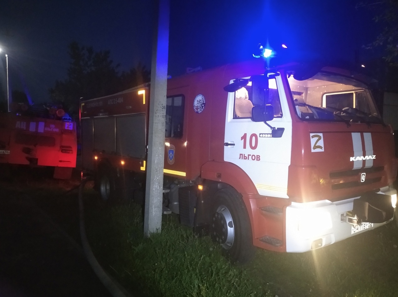 Ночью во Льгове Курской области загорелось помещение | ГТРК «Курск» Ночью во Льгове Курской области загорелось помещение