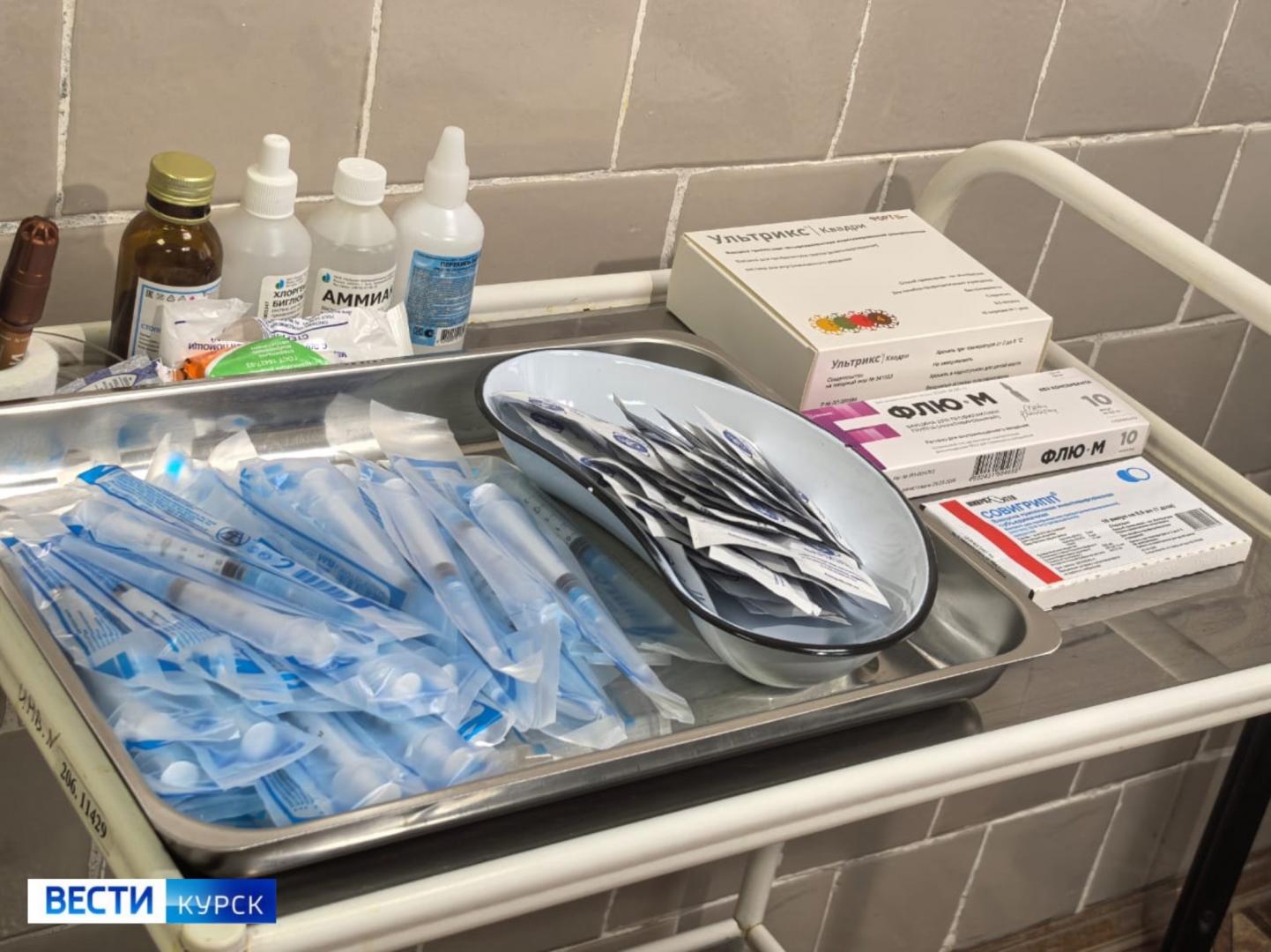 В Курской области продолжается иммунизация против гриппа, в том числе временных переселенцев