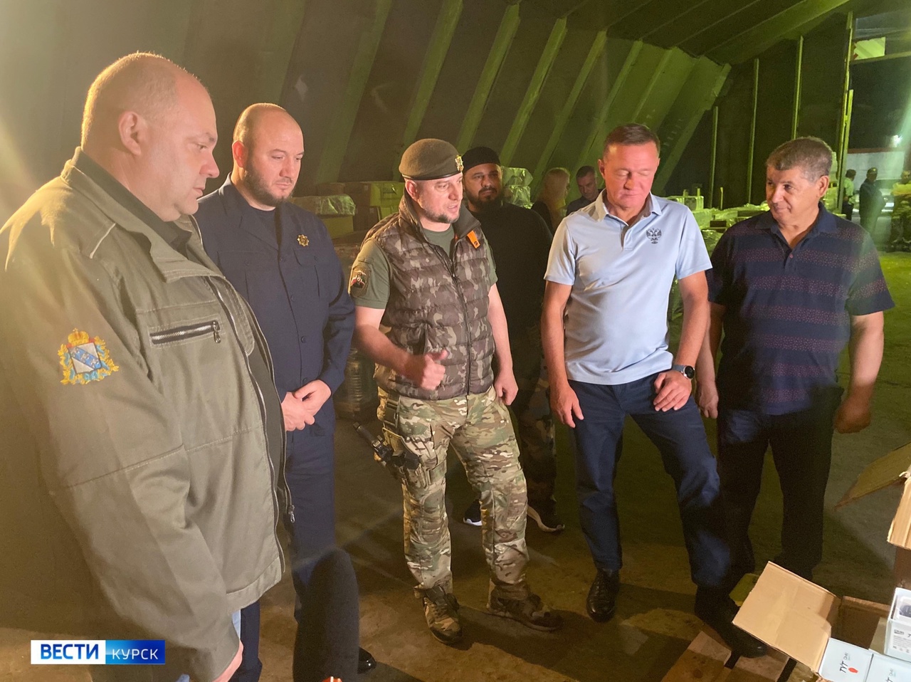 В регион доставили гумпомощь от Рамзана Кадырова и Чеченской Республики для бойцов отряда «Барс-Курск»