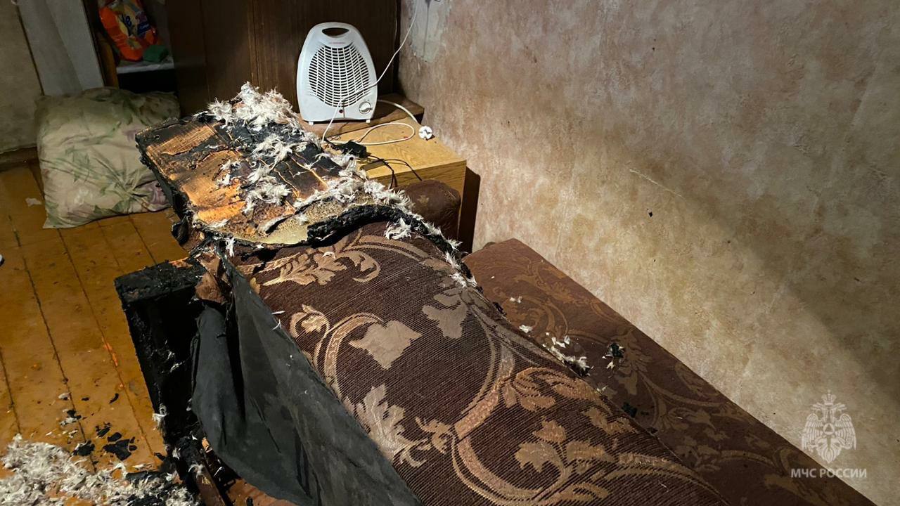 В Курской многоэтажке произошло возгорание 