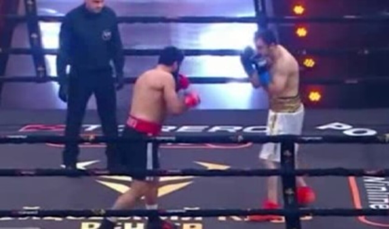 Чемпион России во втором среднем весе Орхан Гаджиев из Курска провел бой на профессиональном ринге