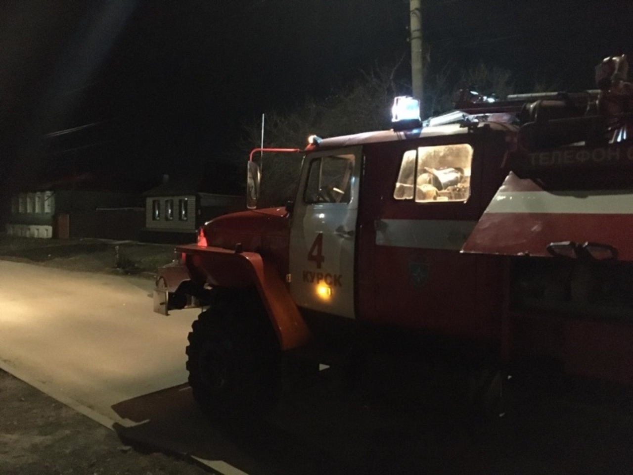 Еще одно огненное происшествие произошло этой ночью в Курске