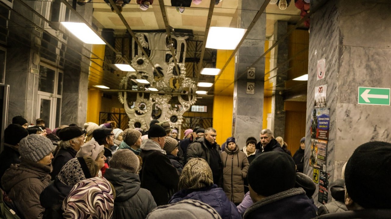 В городе Обоянь Курской области прошел день выдачи гуманитарной помощи