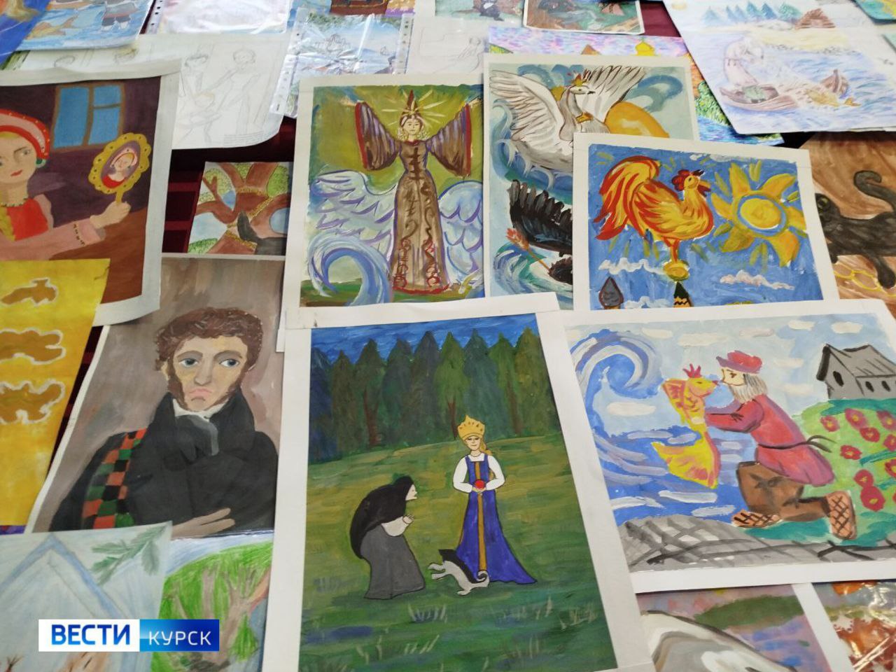 В курском драматическом театре подводят итоги конкурса детских рисунков «Мои Пушкинские сказки»