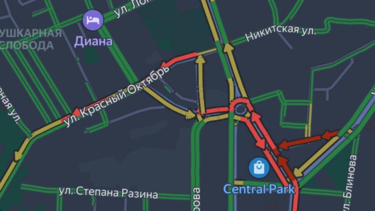  В Курске наблюдаются задержки личного и общественного транспорта