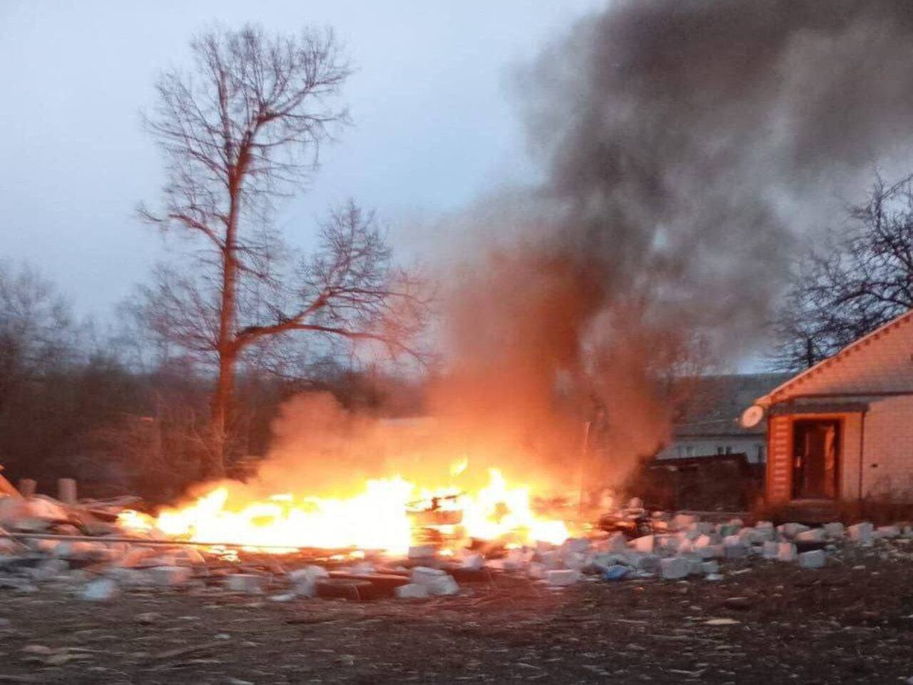 ВСУ обстреляли деревню Гирьи Беловского района Курской области