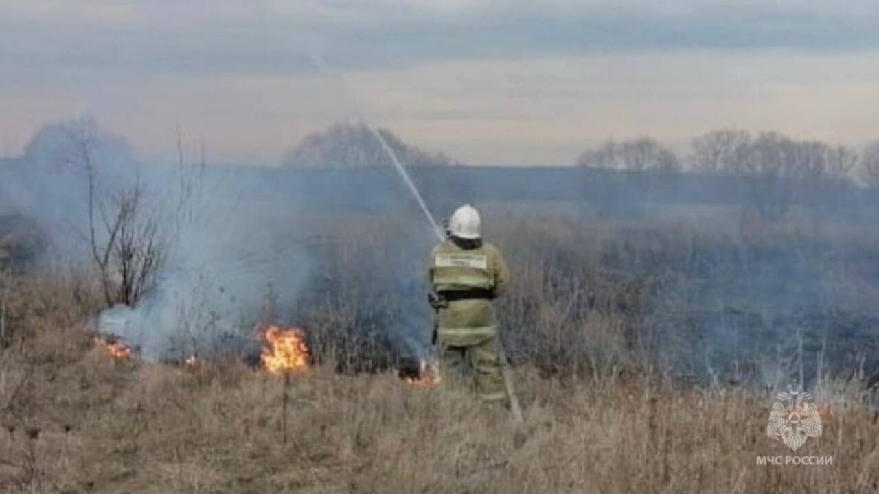 В Курской области за сутки произошло 8 пожаров