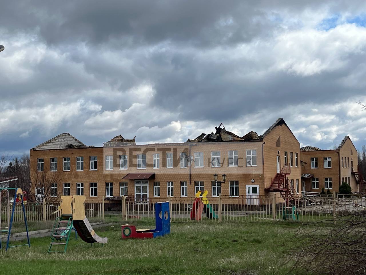  Последствия двух прилетов в детский сад в курском приграничье