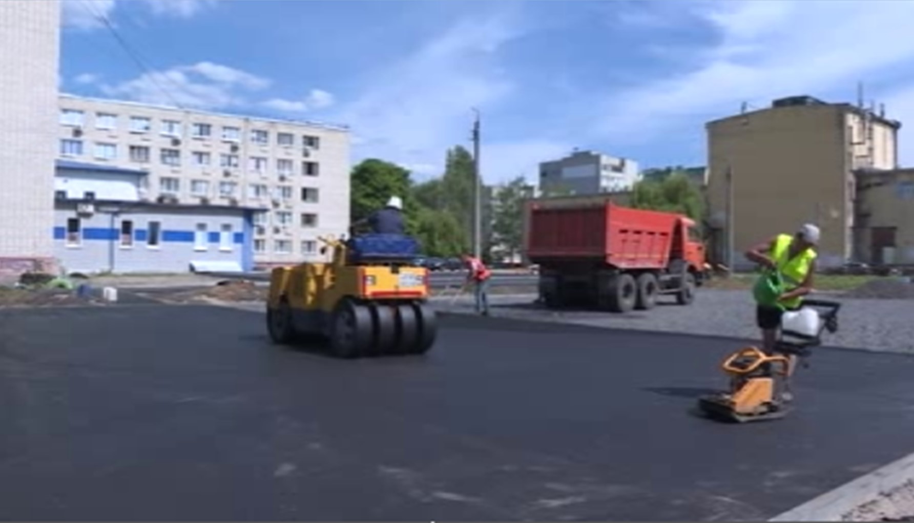 В Курске возводят «умную» спортплощадку