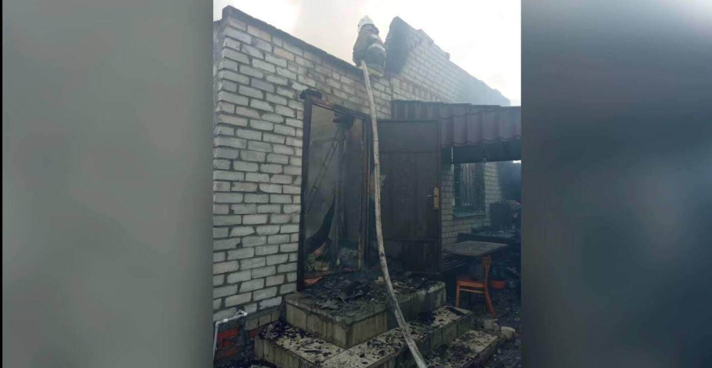 В Октябрьском районе Курской области сгорела дача