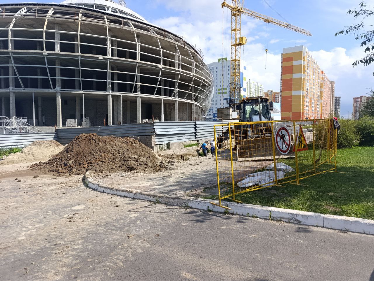 В Курске продолжится строительство ливневок в посёлке Северный