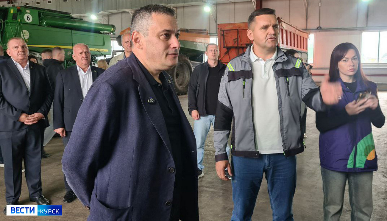 Глава Курской области посетил аграриев в Медвенском районе