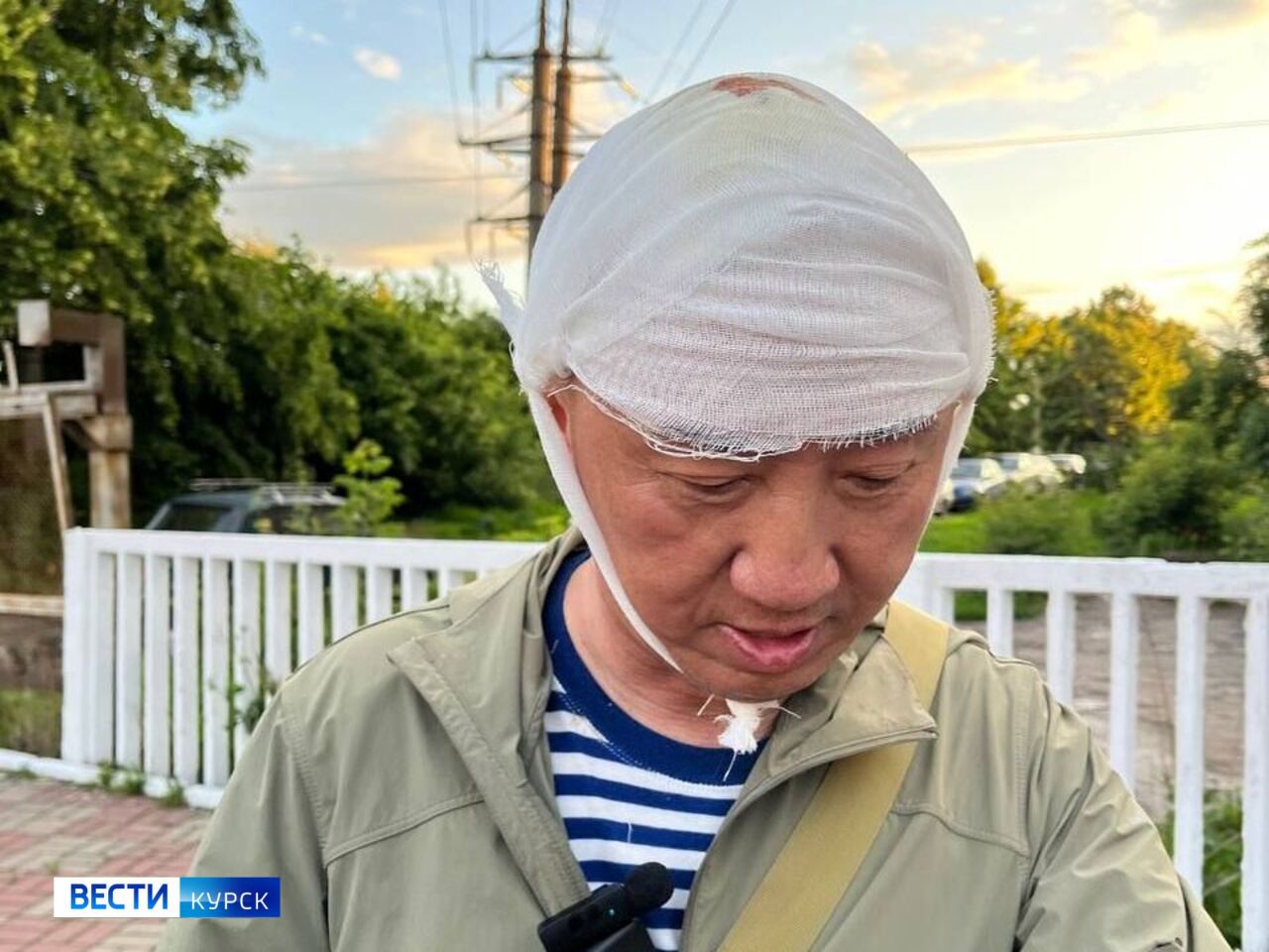 Съемочная группа "Вестей-Курск" поговорила с раненым китайским журналистом | ГТРК «Курск» Съемочная группа "Вестей-Курск" поговорила с раненым китайским журналистом