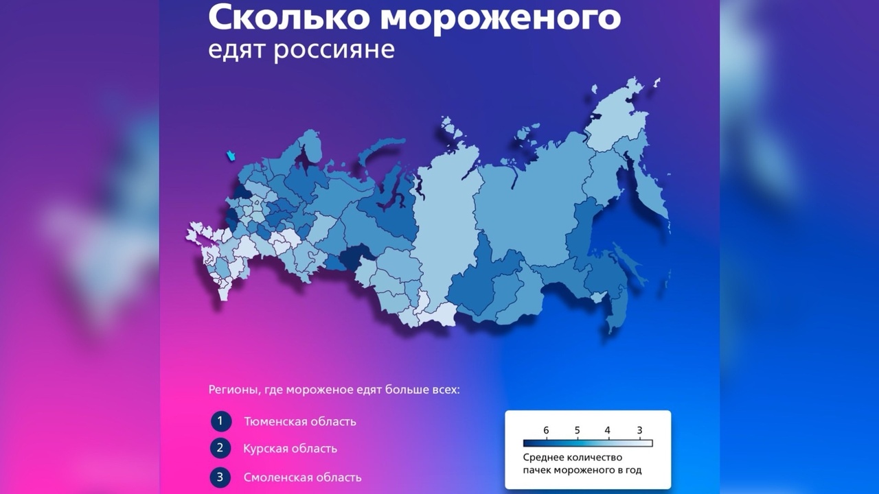 Жители ЦФО возглавляют российский рейтинг любителей мороженого 