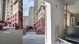 Дом, пострадавший от взрыва на улице Марата в Курске, активно ремонтируют | ГТРК «Курск»